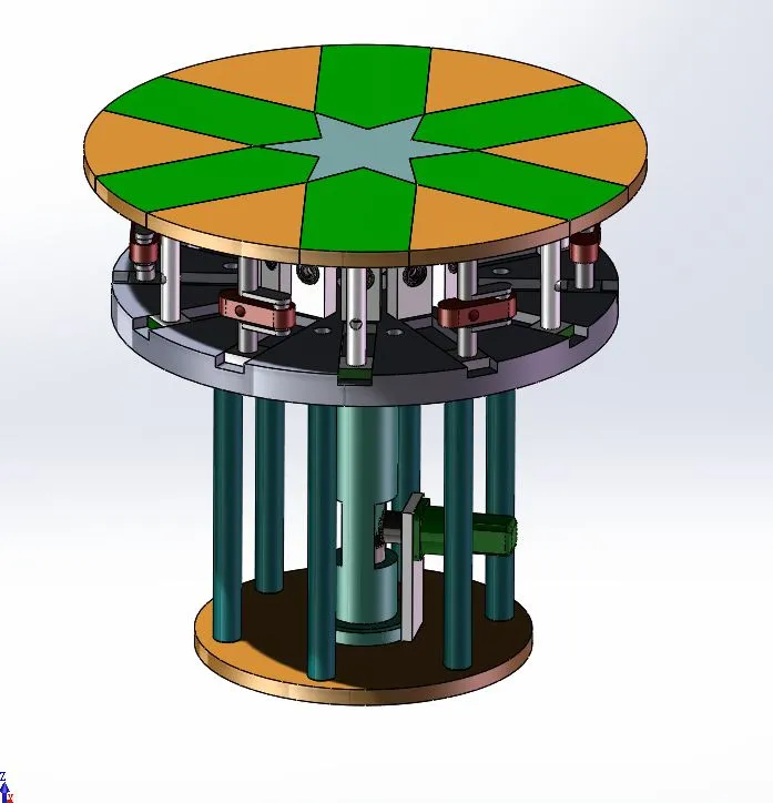 A439-基于缩放变形机构的桌面装饰机械的设计与研究[含SW三维图]