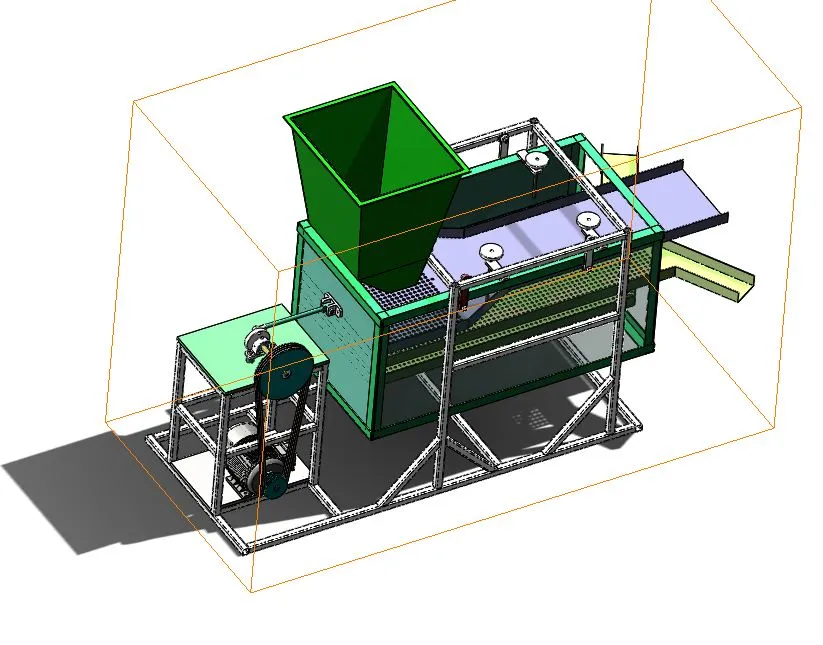 A449-麦冬分选机的设计[含SW三维图]