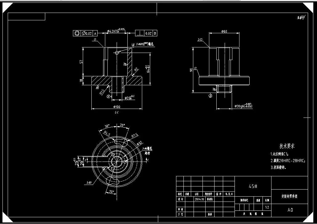 A474-安装块数控加工工艺及编程