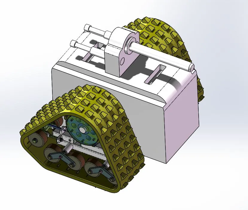 A499-一种便携式侦察机器人的研究[含SW三维图]