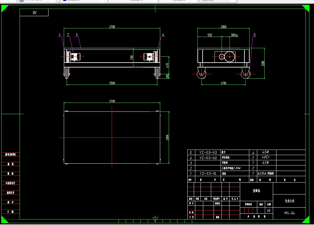 A503-80t门式起重机的设计