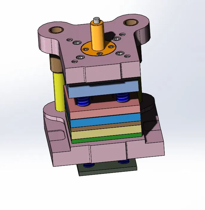 A586-支撑架冲裁复合模具设计[含SW三维图]