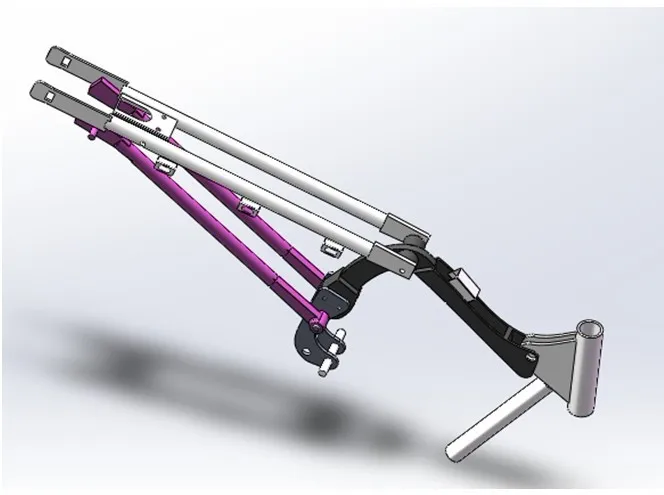 A590-小型拖拉机整体车架的设计[含SW三维图]