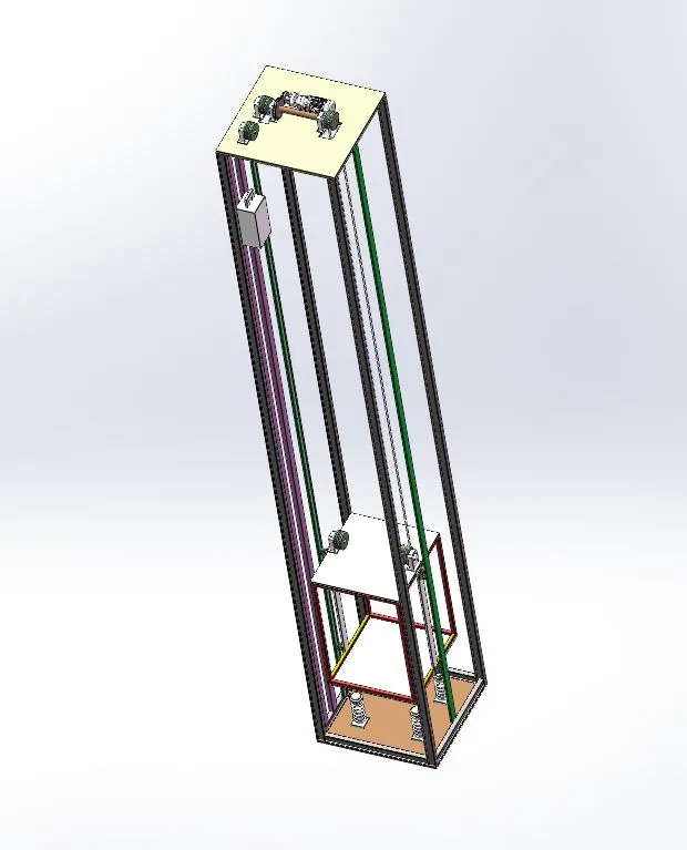 A655-电梯缓冲器落锤实验装置设计[含SW三维图]