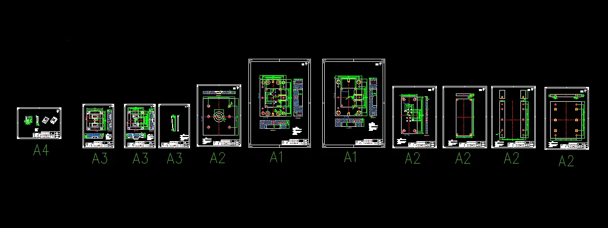 11张模具零件图