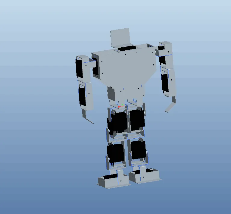 A843-两足行走机器人行走结构部分设计[含Proe三维图]