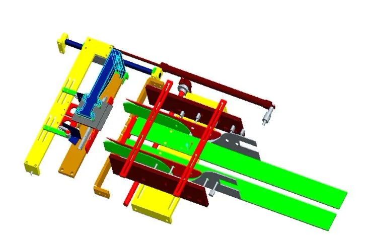 A978-透明膜包装机推盒部件和折角部件设计[含Proe三维图]