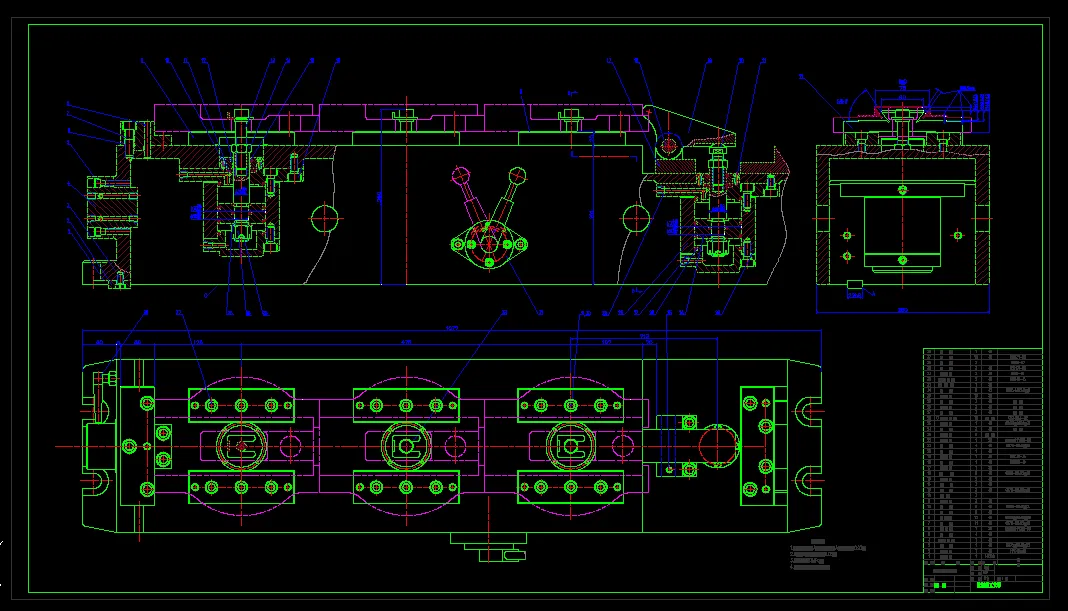 转盘燕尾液动铣卡具