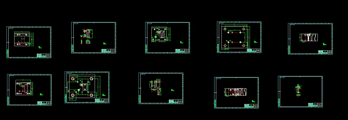 10张模具零件图