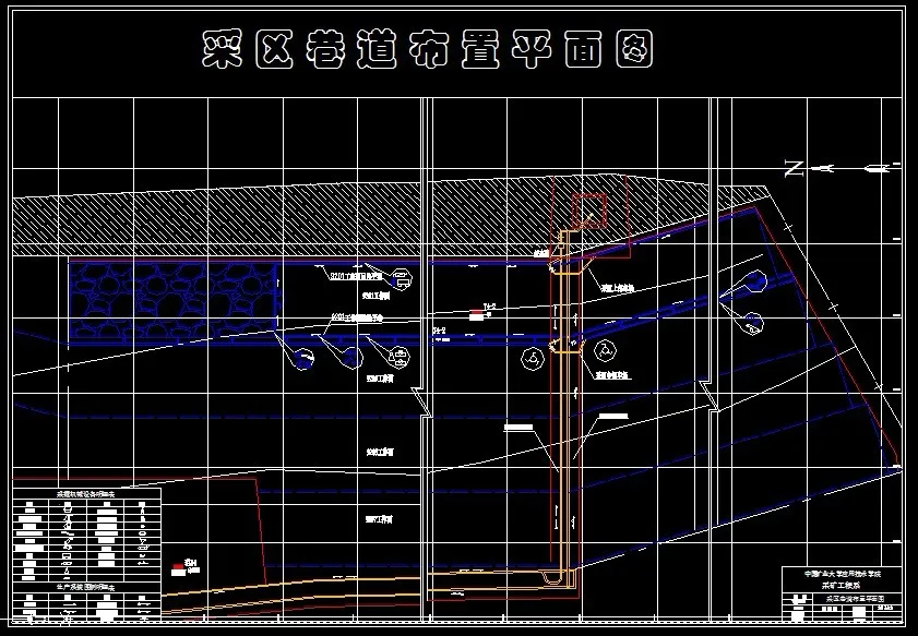 采区巷道布置平面图