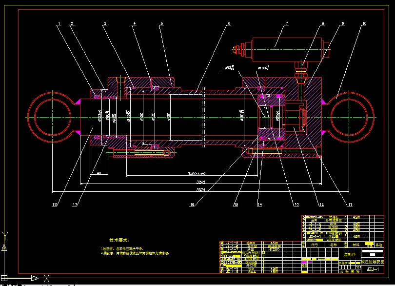 B476-5吨液压举重机液压缸设计