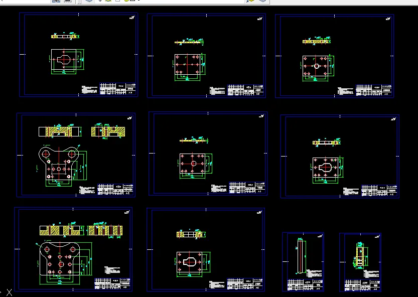 10张模具零件图