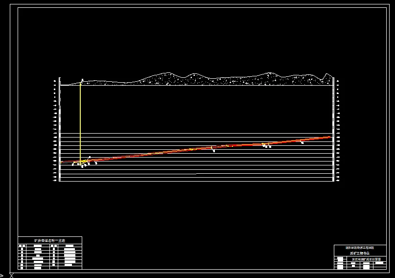 巷道布置剖面图