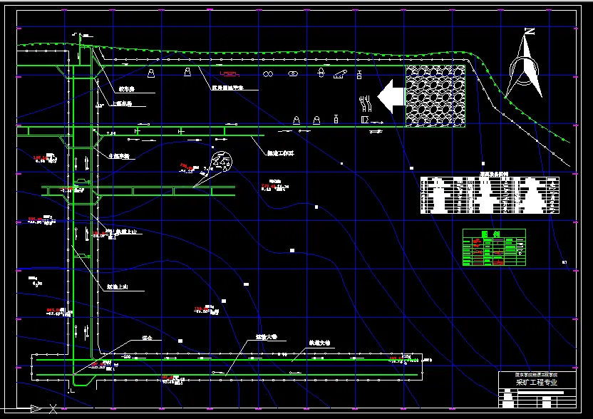 巷道布置平面图