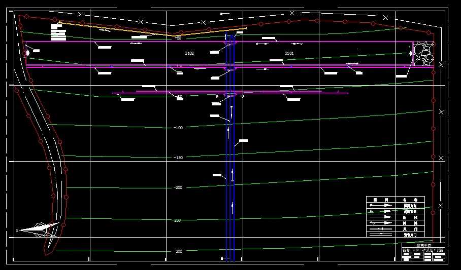 巷道布置平面图