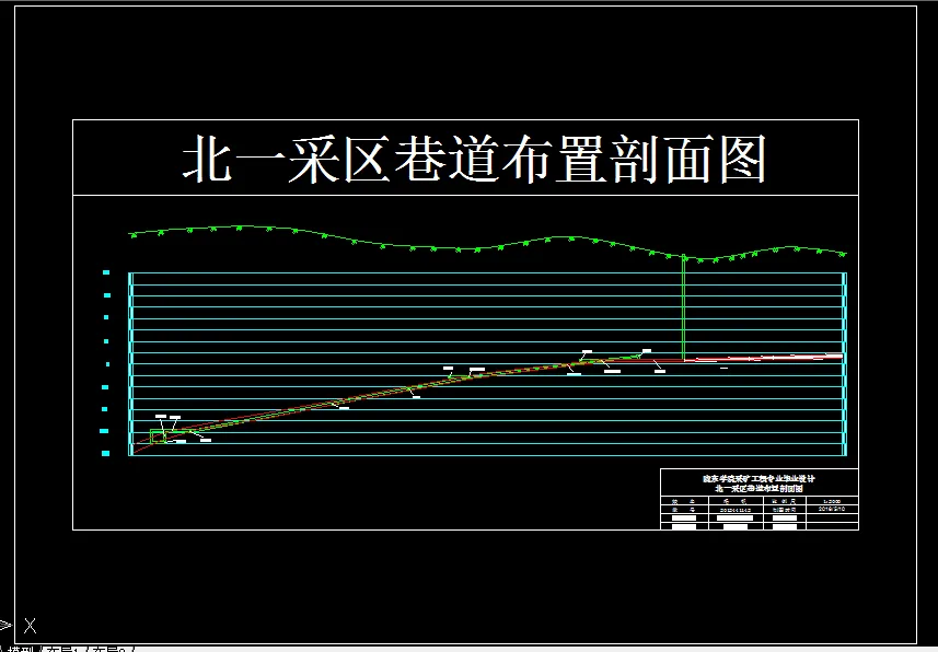 巷道布置剖面图