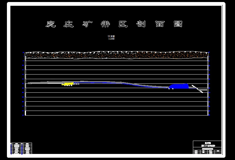 巷道布置剖面图