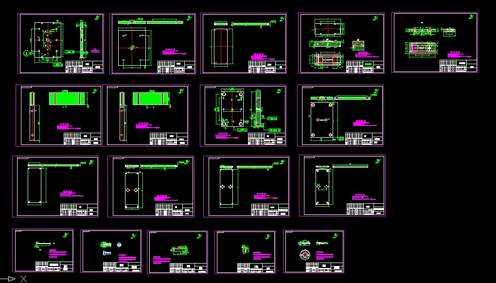 18张模具零件图