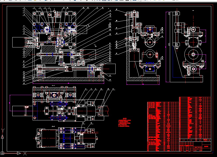 B910-自动镜片磨边机结构设计