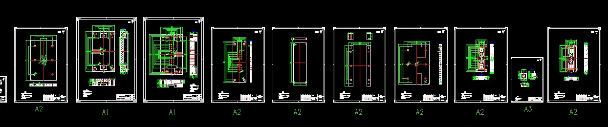 10张模具零件图