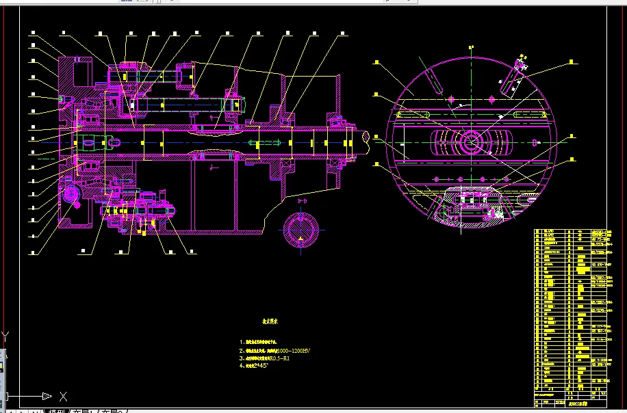 T6112主轴和平旋盘装配图