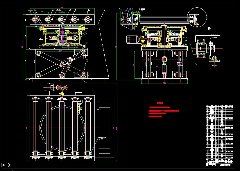 机动转台装配图A0