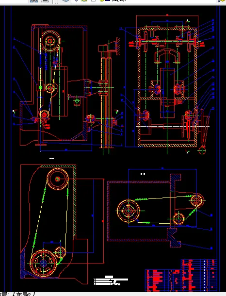 链轮传动系统A0一张