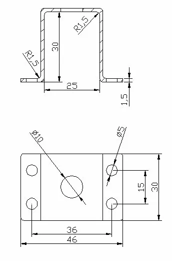 C143-机床中心轴托架模具及其弯曲工艺设计