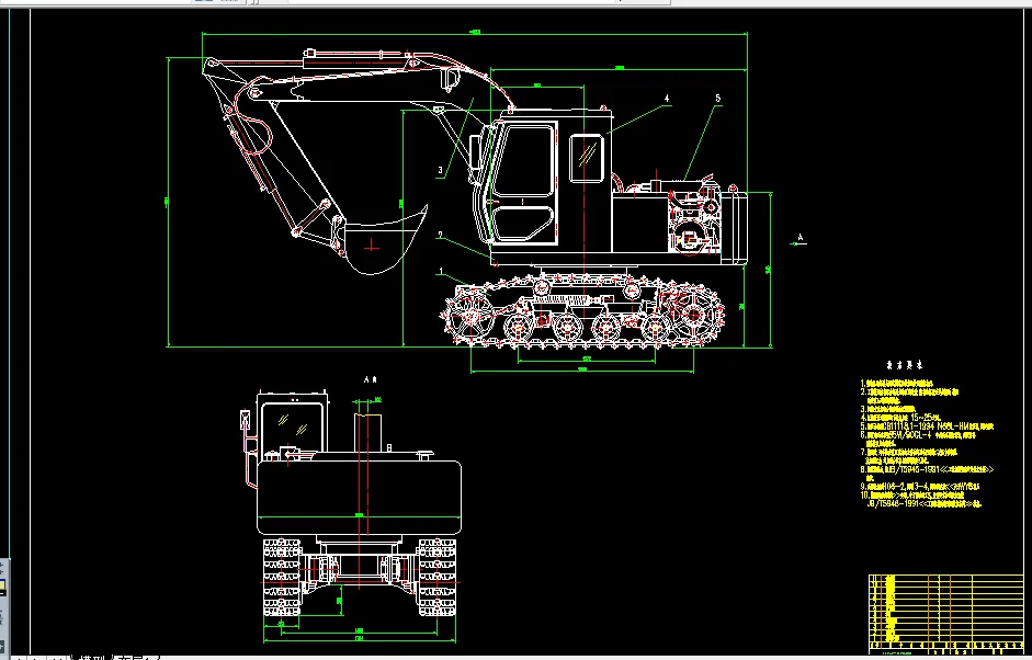 C174-6t液压挖掘机的设计