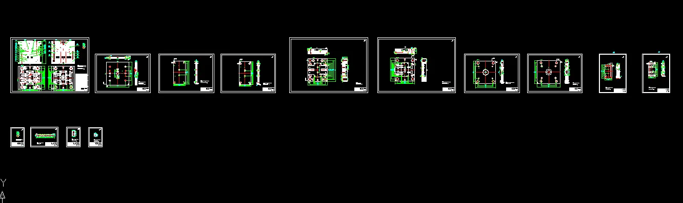 14张模具CAD图纸