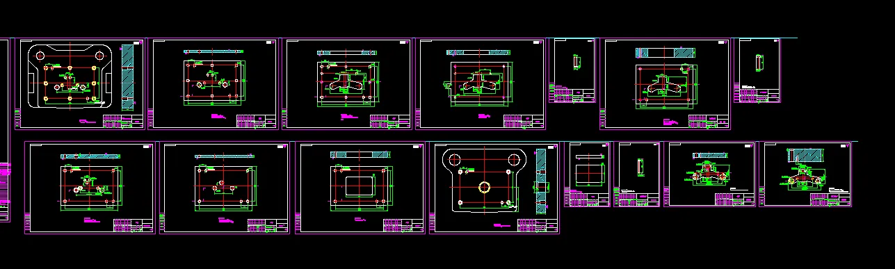 15张模具零件图