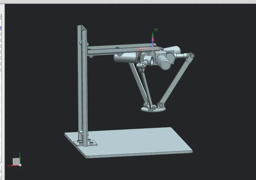 C451-Delta并联机床结构设计[含UG三维图]
