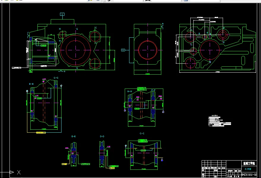 C507-ZH1105柴油机气缸体三面粗镗组合机床设计(后主轴箱设计)