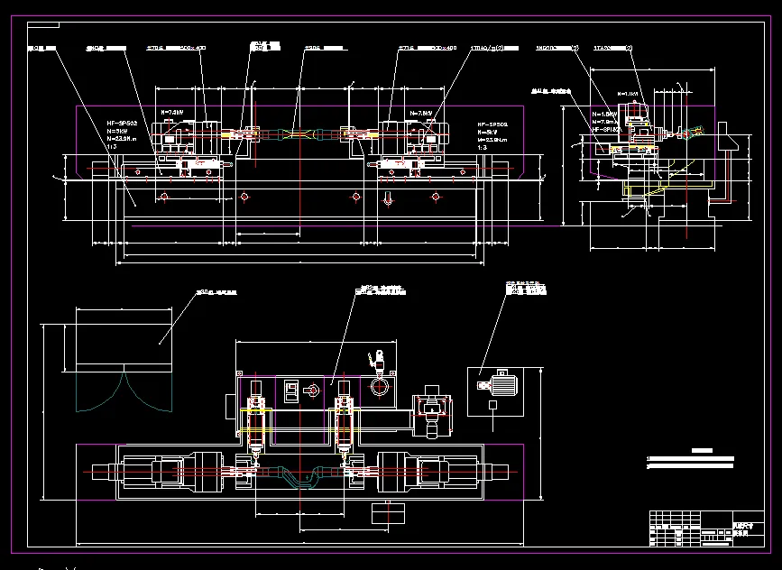 机床联系尺寸图