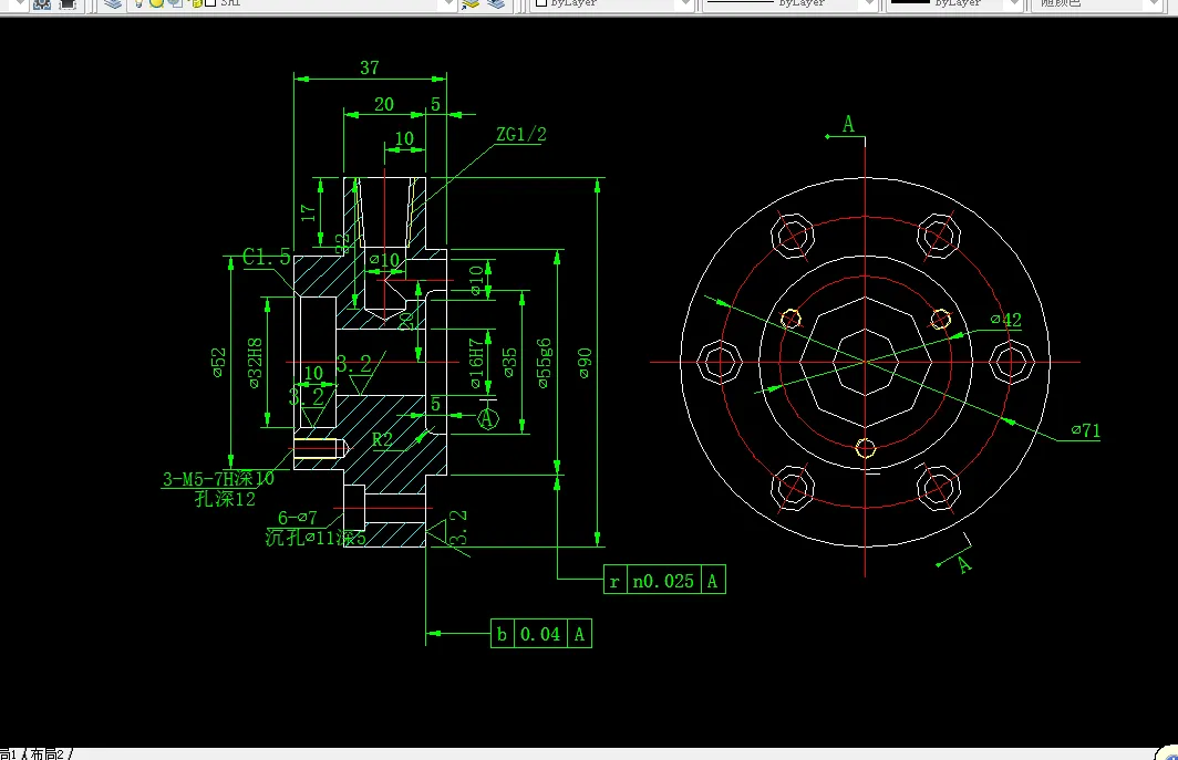KS432-端盖加工工艺规程及钻6-φ7孔夹具设计
