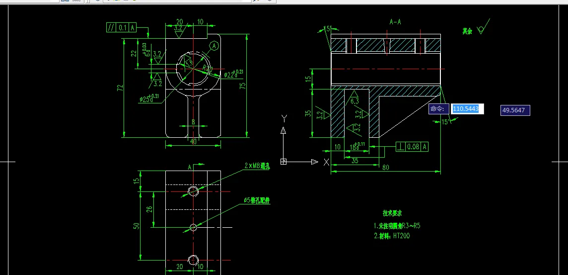 E166-CA6140车床拨叉[831003]工艺及钻2×M8孔夹具设计