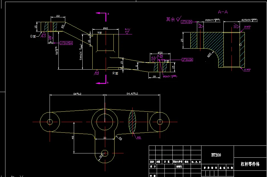 KS602D-等臂杠杆机械加工工艺规程及钻Φ25夹具设计