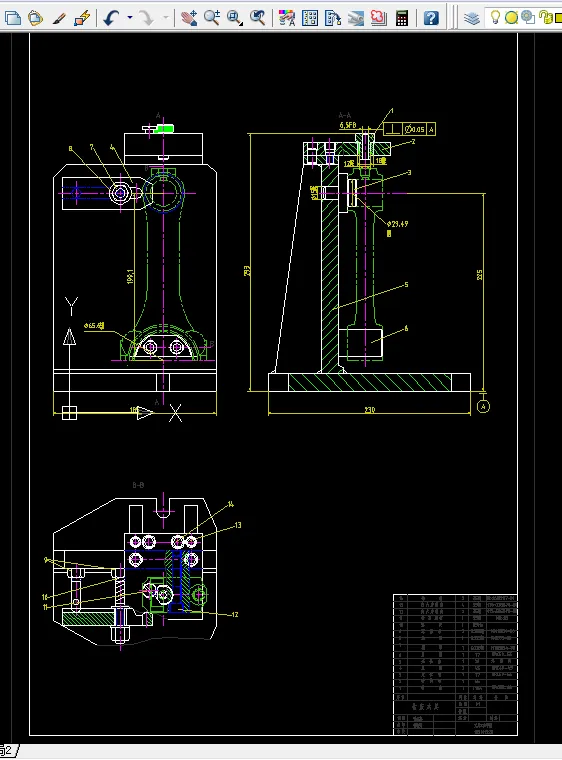 钻小头油孔装配图