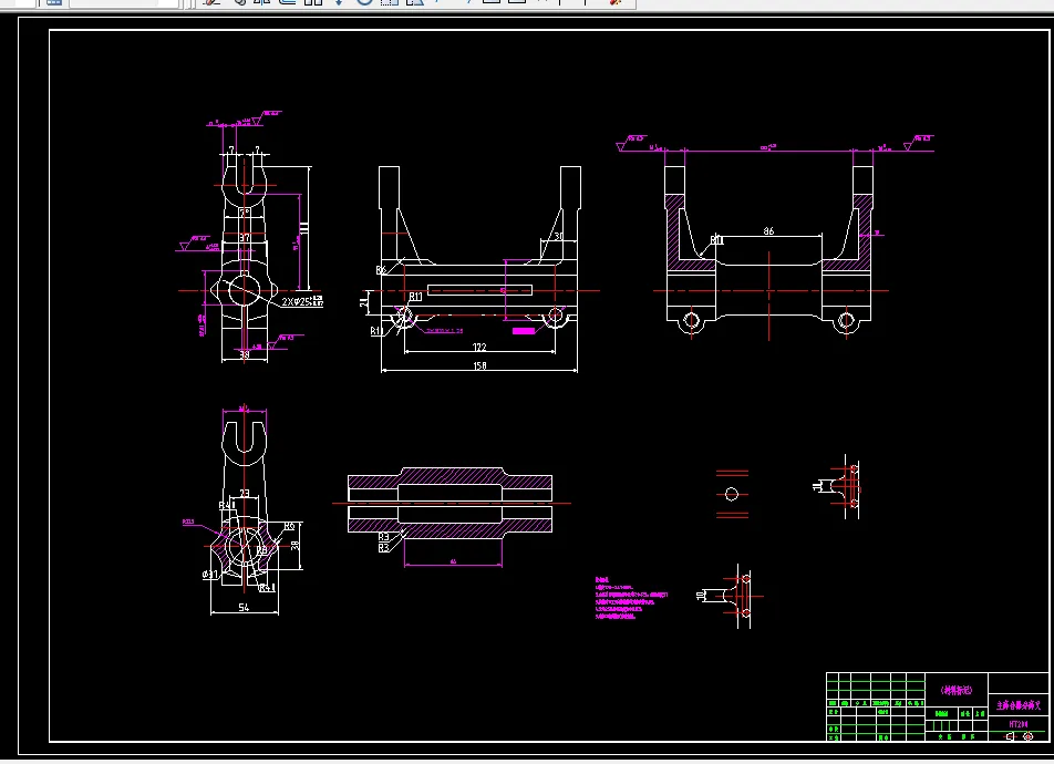 B790G-主离合器分离叉工艺及工序20 车Φ25孔两端倒角夹具设计