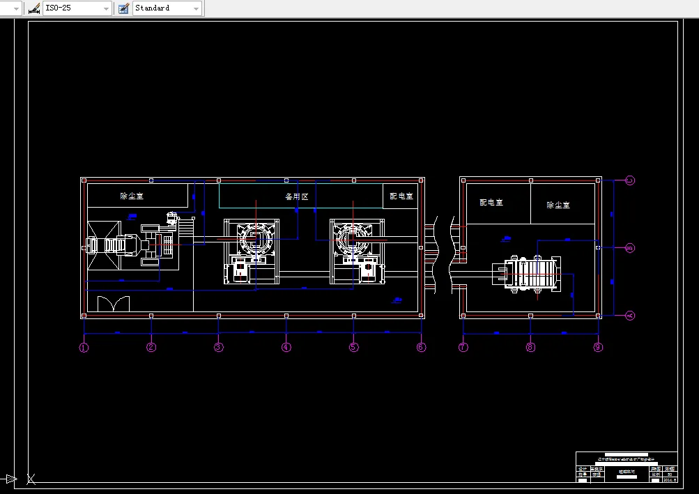 破碎车间平面图