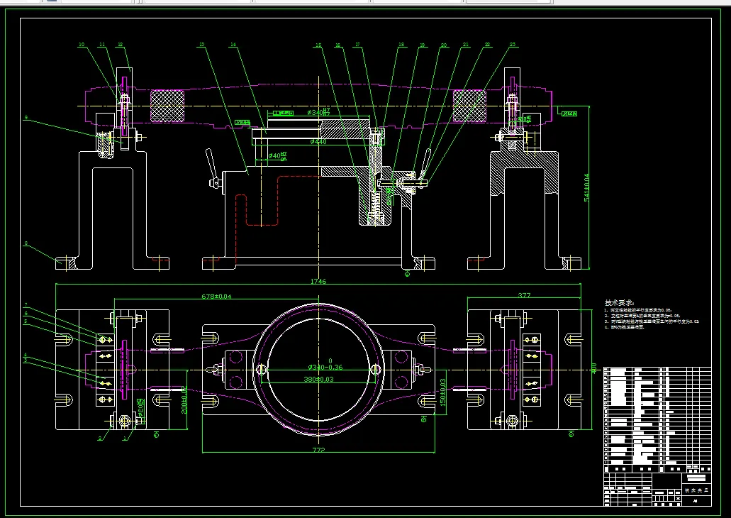 铣床夹具装配图