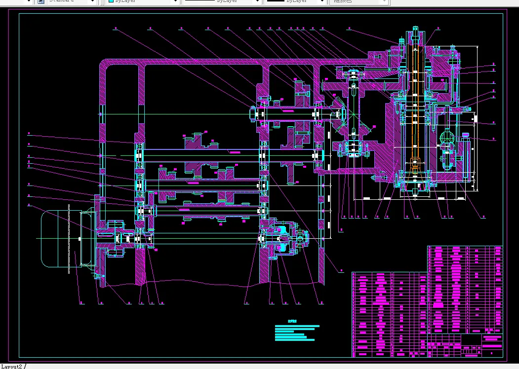 XK5040立式铣床主轴箱装配图