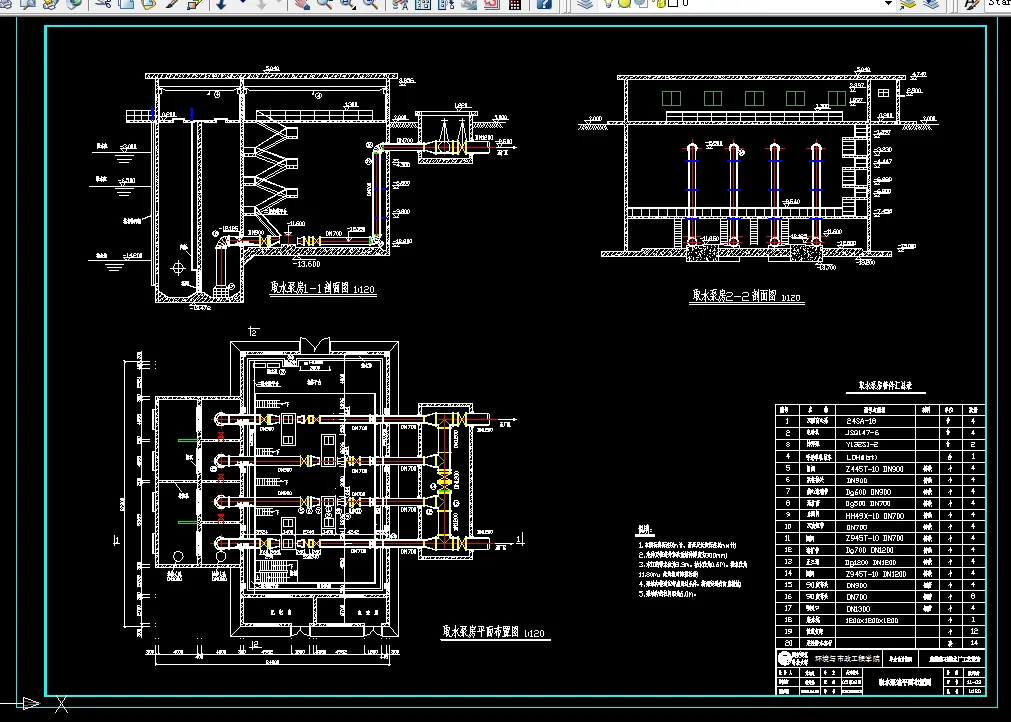 取水泵站平面布置图