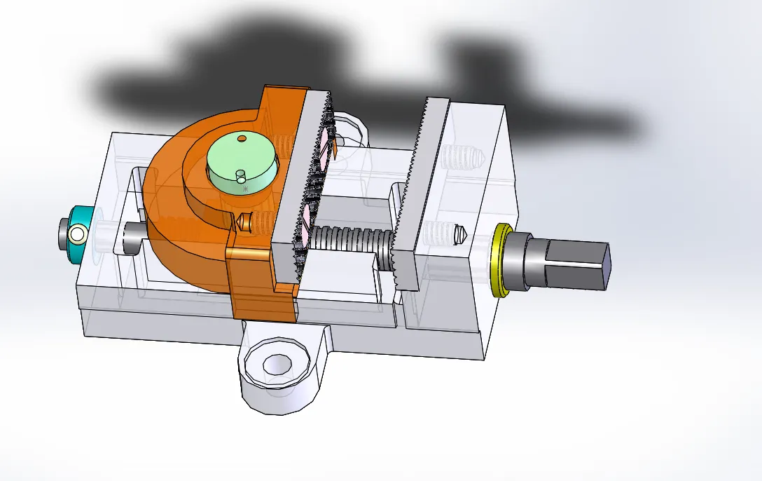 H013-机用虎钳设计[含SW三维图爆炸图]