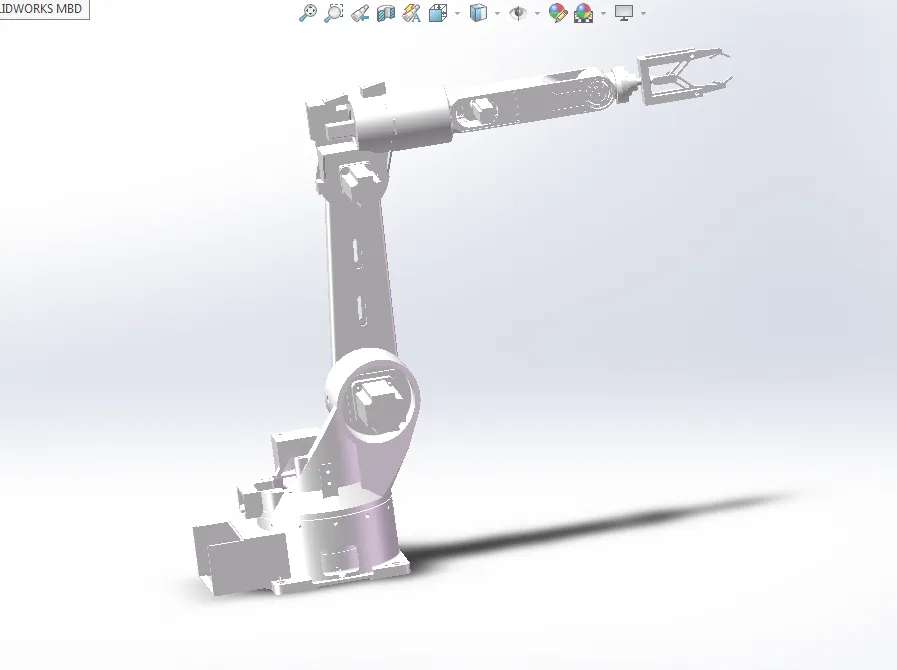 H227-五自由度机器人机构设计[含三维图]