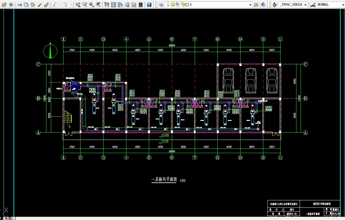 一层新风平面图