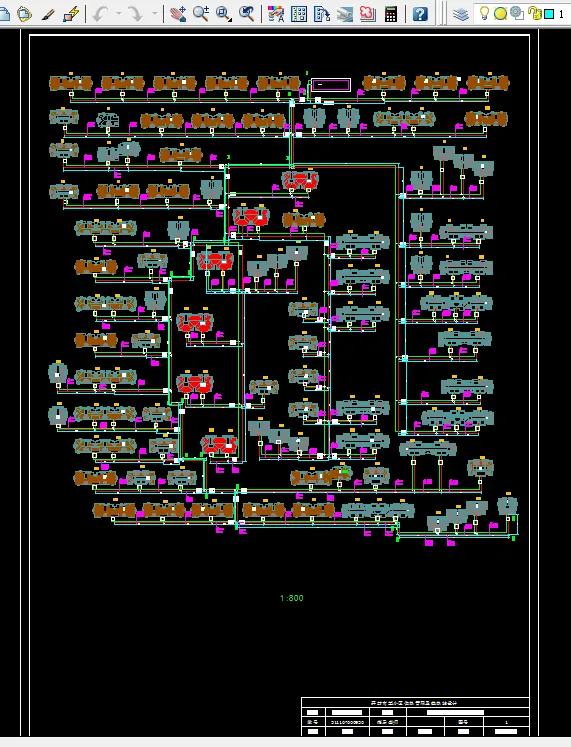 小区供暖系统布置图