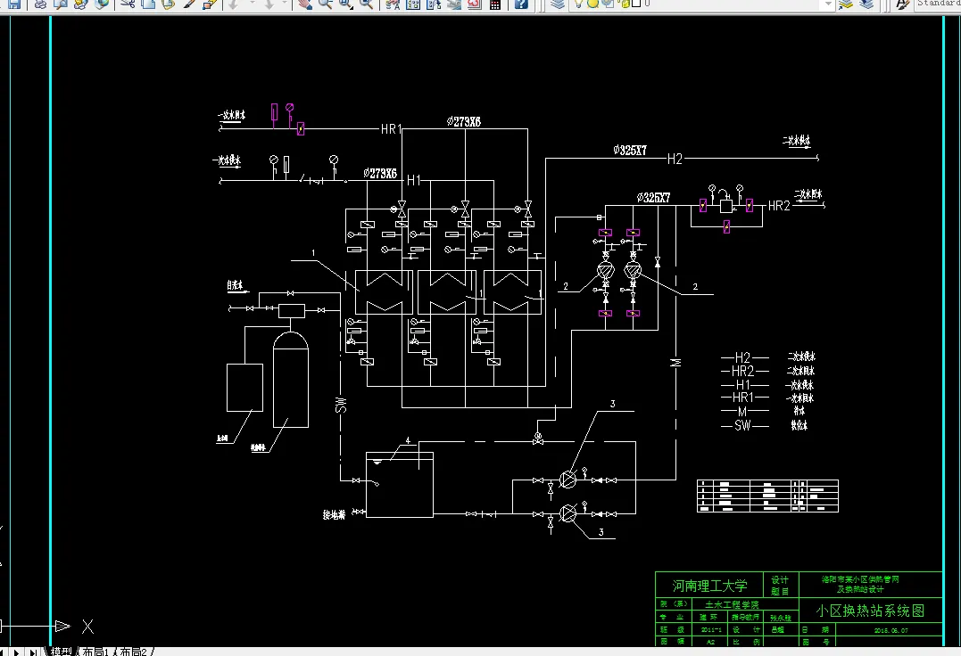 小区换热站系统图