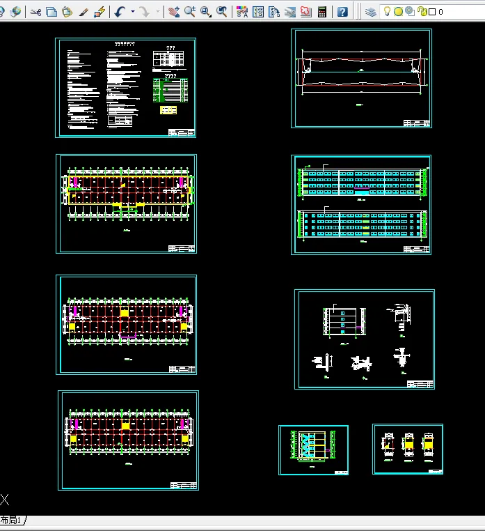 H292-孟津县第二高级中学教学楼建筑与结构设计-4层4400平米