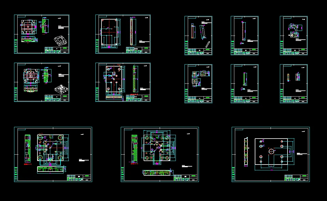 13张模具零件图